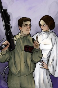 Ghostbuster and Princess Leia